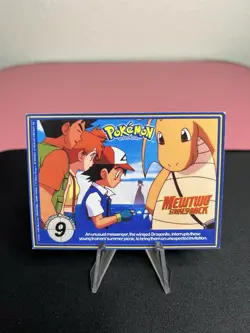 Vaporeon 134 Burger King Mewtwo Strikes Back 9 PokeTrivia Vintage Pokemon Card - Image 3