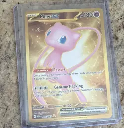 Pokemon Mew EX 205/165 Scarlet & Violet 151 Full Art Holo Double Rare Card - Image 2