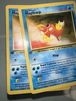 Magikarp 1st Edition 47/82 Grey Stamp Error Misprint Pokemon Card - Image 1