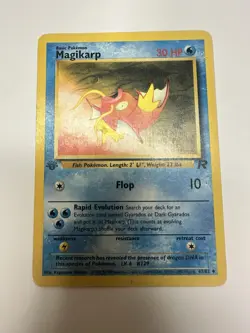 Magikarp 1st Edition 47/82 Grey Stamp Error Misprint Pokemon Card - Image 2
