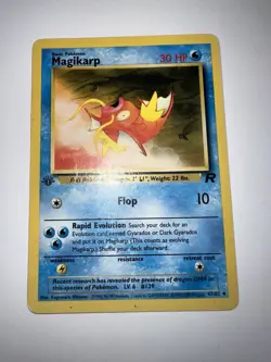 Magikarp 1st Edition 47/82 Grey Stamp Error Misprint Pokemon Card - Image 3