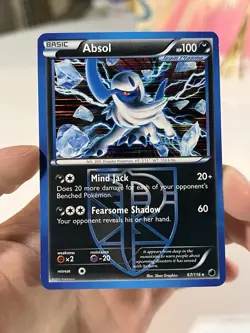 Pokemon Absol 67/116 Plasma Freeze Holo Rare Basic HP100 English TCG Card 2013 - Image 1