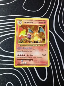 Pokemon TCG Charizard 11/108 Evolutions Holo Rare Dragon Card 2016 6+ Standard - Image 1