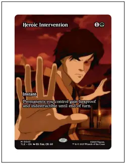 1x Heroic Intervention, Borderless Art, Magic MTG NM - Image 1