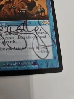 MTG Attunement Autographed Randy Gallegos Signed Urza's Saga - Image 3