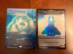 The Boy in the Iceberg - Dark Depths (Borderless) Avatar: TLA MTG w/Aang Token - Image 1