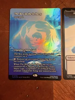 The Boy in the Iceberg - Dark Depths (Borderless) Avatar: TLA MTG w/Aang Token - Image 2