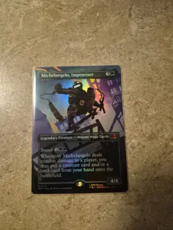 Michelangelo, Improviser (Borderless) Teenage Mutant Ninja Turtles Foil - Image 1