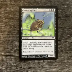 MTG 1x Chittering Rats x1 LP Darksteel - Image 1