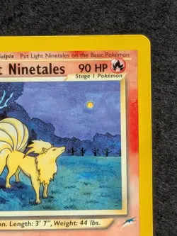 Light Ninetales 50/105 Uncommon Neo Destiny Vintage Pokemon Card Near Mint - Image 4