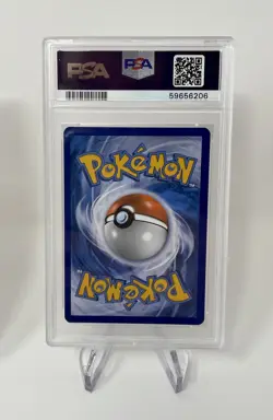 2017 Pokemon PM SM Black Star Lucario Holo Promo SM54 PSA 9 Mint Card - Image 2