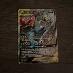Pokemon TCG Celebi & Venusaur GX SM167 Sun & Moon Promo Tag Team Holo Ultra Rare - Image 1