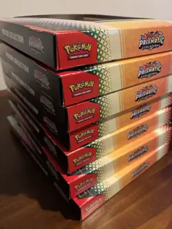 Pokemon Prismatic Evolutions Elite Trainer & Poster Collection Lot - Image 4