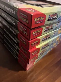 Pokemon Prismatic Evolutions Elite Trainer & Poster Collection Lot - Image 5