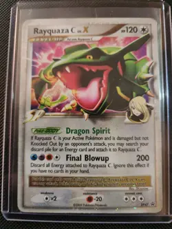 Pokemon TCG Rayquaza C LV.X DP47 Black Star Promo - Image 1