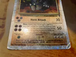 Pokemon Rhydon 35/110 Legendary Collection - Damaged - Reverse Holofoil DMG - Image 3