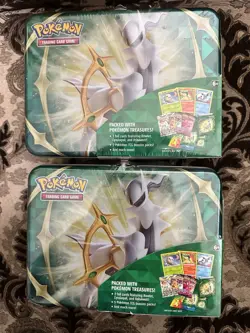 Pokemon 2022 Spring Collectors Chest Tin Lunchbox LOT OF 2 - Image 1