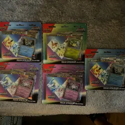 Pokemon TCG SV Prismatic Evolutions Tech Sticker Collection - LOT OF 5 - Image 1
