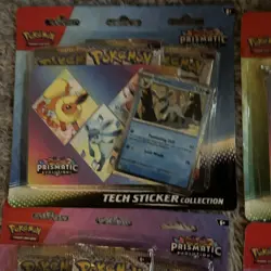 Pokemon TCG SV Prismatic Evolutions Tech Sticker Collection - LOT OF 5 - Image 2