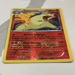 Pokemon TCG Typhlosion 20/162 XY Breakthrough Reverse Holo Rare LP (2015) - Image 2