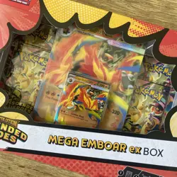 Pokemon TCG: Mega Evolution Ascended Heroes - Mega Emboar ex Box NEW - Image 2