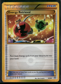 2015 Pokemon Ancient Origins Energy Retrieval Gold #99/98 Secret Rare Textured - Image 1