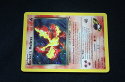 Pokemon Rocket's Moltres 12/132 Holo Gym Heroes (Heavily Played) - Image 3