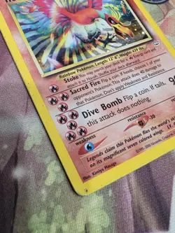 Pokemon TCG: Ho-Oh 7/64 Neo Revelation Holo Rare - Heavily Played / Violated - Image 5