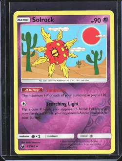 Pokemon TCG Solrock 62/168 Celestial Storm Reverse Holo B-0001 - Image 1