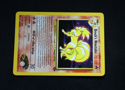 Pokemon Brock's Ninetales 3/132 Holo Gym Challenge (Moderately Played) - Image 5