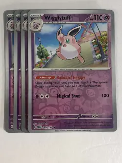 Pokemon TCG Paldea Evolved 4x Playset Reverse Holographic Wigglytuff 084/193 NM - Image 1