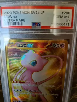 Mew Ex Ultra Rare 208/165 Japanese Pokemon 151 TCG PSA 10 - Image 3