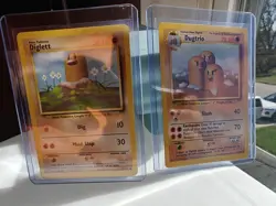 Diglett and Dugtrio Rare Pokemon Unlimited Base Set 2-pack - Image 1