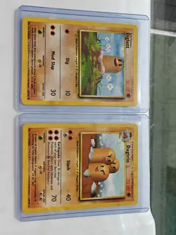 Diglett and Dugtrio Rare Pokemon Unlimited Base Set 2-pack - Image 5