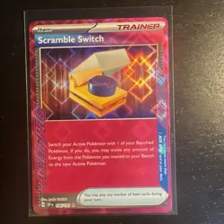 Scramble Switch 186/191 Pokemon TCG Scarlet & Violet Surging Sparks Ace Spec - Image 1