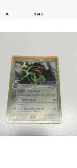 POKEMON DELTA SPECIES RAYQUAZA REVERSE HOLO 13/113 - Image 5
