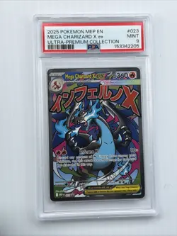 PSA 9 Mega Charizard X EX #023 Black Star Promo UPC 2025 Pokemon - Image 1