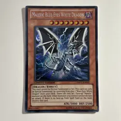 Malefic Blue-Eyes White Dragon YMP1-EN002 Secret Rare Limited Edition LP - Image 1