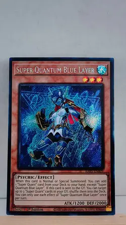 Super Quantum Blue Layer 1st Edition [NM] - Yu-Gi-Oh! RA05 [Secret Rare] - Image 1