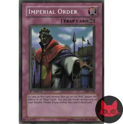 Yugioh Imperial Order PSV-104 Secret Rare 1st Edition LP - Image 1