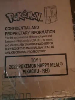 2022 Mcdonalds Happy Meal Factory Sealed Pokemon Case (150 Packs) Toy #1 Pikachu - Image 2