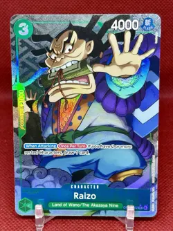 One Piece The Best PRB-01 Raizo OP01-052 Full Art English - Image 1