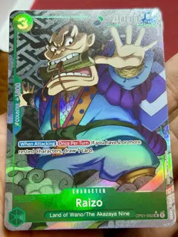 One Piece The Best PRB-01 Raizo OP01-052 Full Art English - Image 2