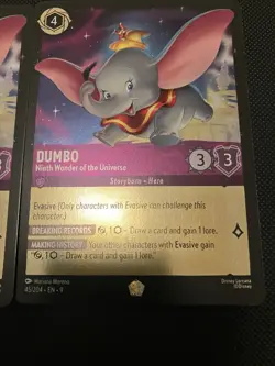 Dumbo - Ninth Wonder of the Universe - Lorcana Fabled 45/204 - QTY 2 FOIL - LP - Image 2