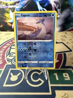 Lapras 048/202 Pokemon Sword & Shield Base Set Reverse Holo Rare Card - Image 1