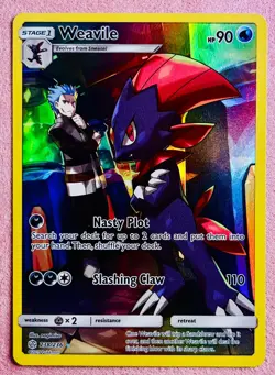 Weavile 238/236 Character Rare | Cosmic Eclipse | 2019 Pokemon TCG Card | NM - Image 1