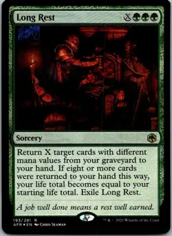 Long Rest 193 Rare Adventures in the Forgotten Realms Magic: The Gathering NM - Image 1