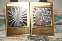 Yugioh Custom Gold Foil Cards Oricas Blue-Eyes White Dragon Set - Image 3