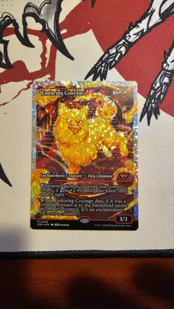 Enduring Courage (Showcase) (Fracture Foil) Duskmourn: House of Horror Foil - Image 1