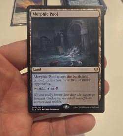 Morphic Pool Commander Legends Land Rare Blue Black Regular - Image 1